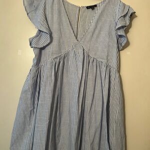 Blue Striped Dress